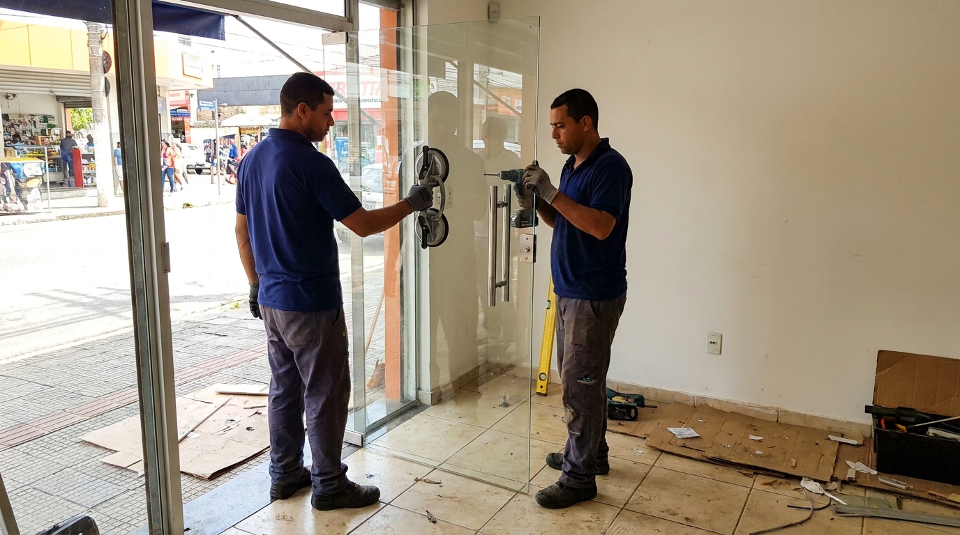 Portas em Vidro no Jardim Sofia, Joinville‑SC