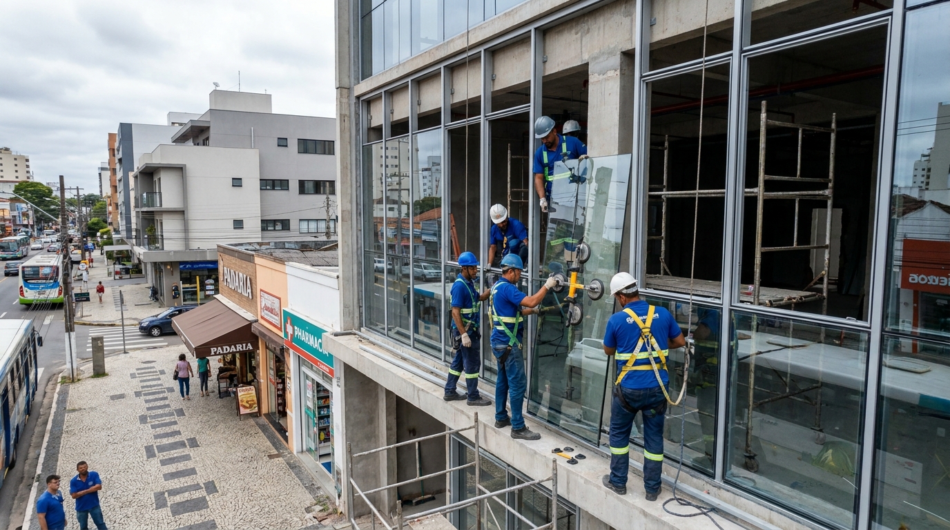 Fachada de Vidro no Costa e Silva, Joinville‑SC